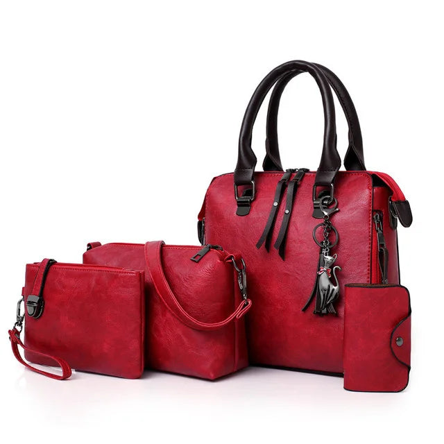Kit de Bolsas Elegancia Premium en Cuero - Compra 1 y Llévate 4